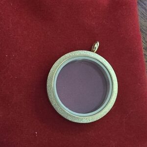 Origami Owl Large Brushed Gold Tone Locket